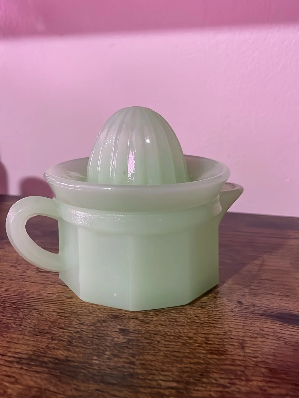 Vintage Jadite Glass Juicer Reamer
